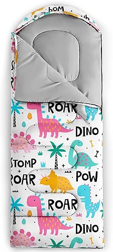 Miniatura 6 de Axolotl Saco de Dormir de Unicornio para Niños y Niñas Sacos de Dormir Ligeros Cálidos para Clima Frío, Saco de Dormir Portátil Impermeable con