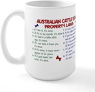 CafePress Australian Cattle Dog Property Laws 2 Large Mug 15 oz (444 ml) Ceramic Coffee Mug