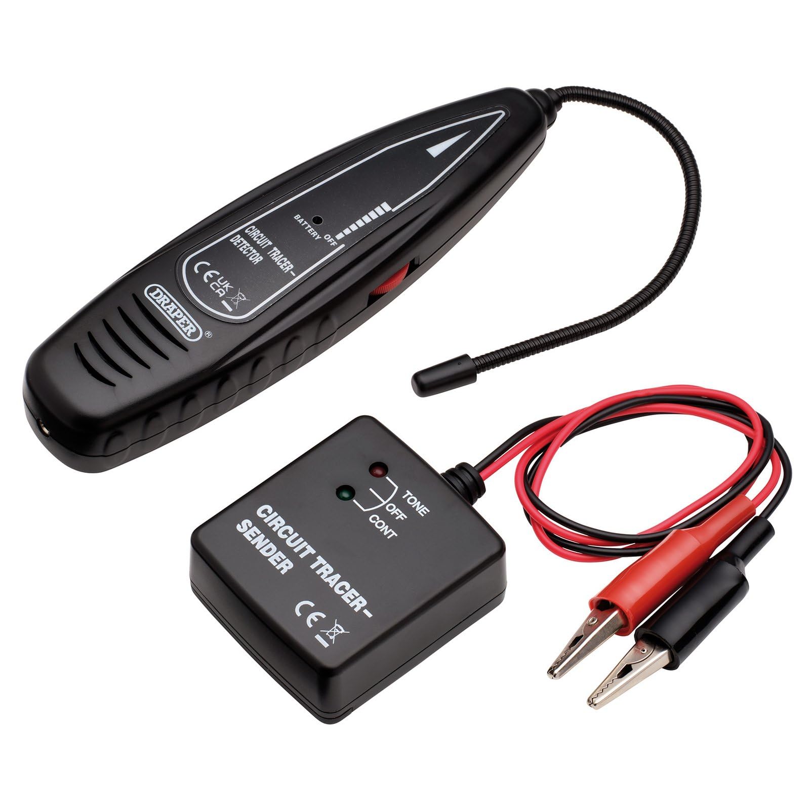 Draper 24702 6-42V Circuit Tracer and Detector, Black, 1