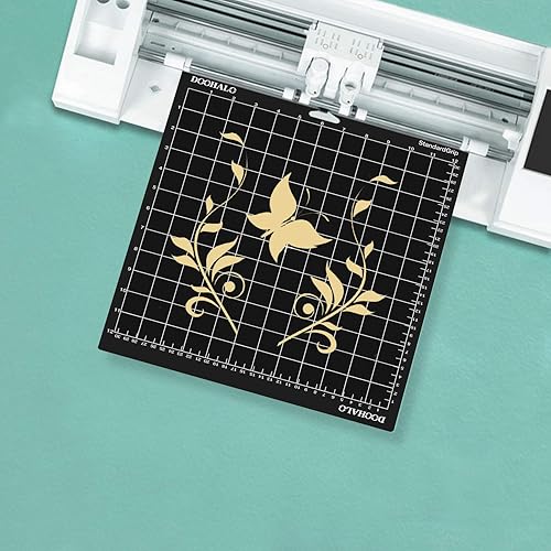 Miniatura 6 de DOOHALO - Alfombrilla de corte para máquina de Cricut y Cricut Explore Air2One, máquina de corte inteligente Expression, de 12 x 12 pulgadas,