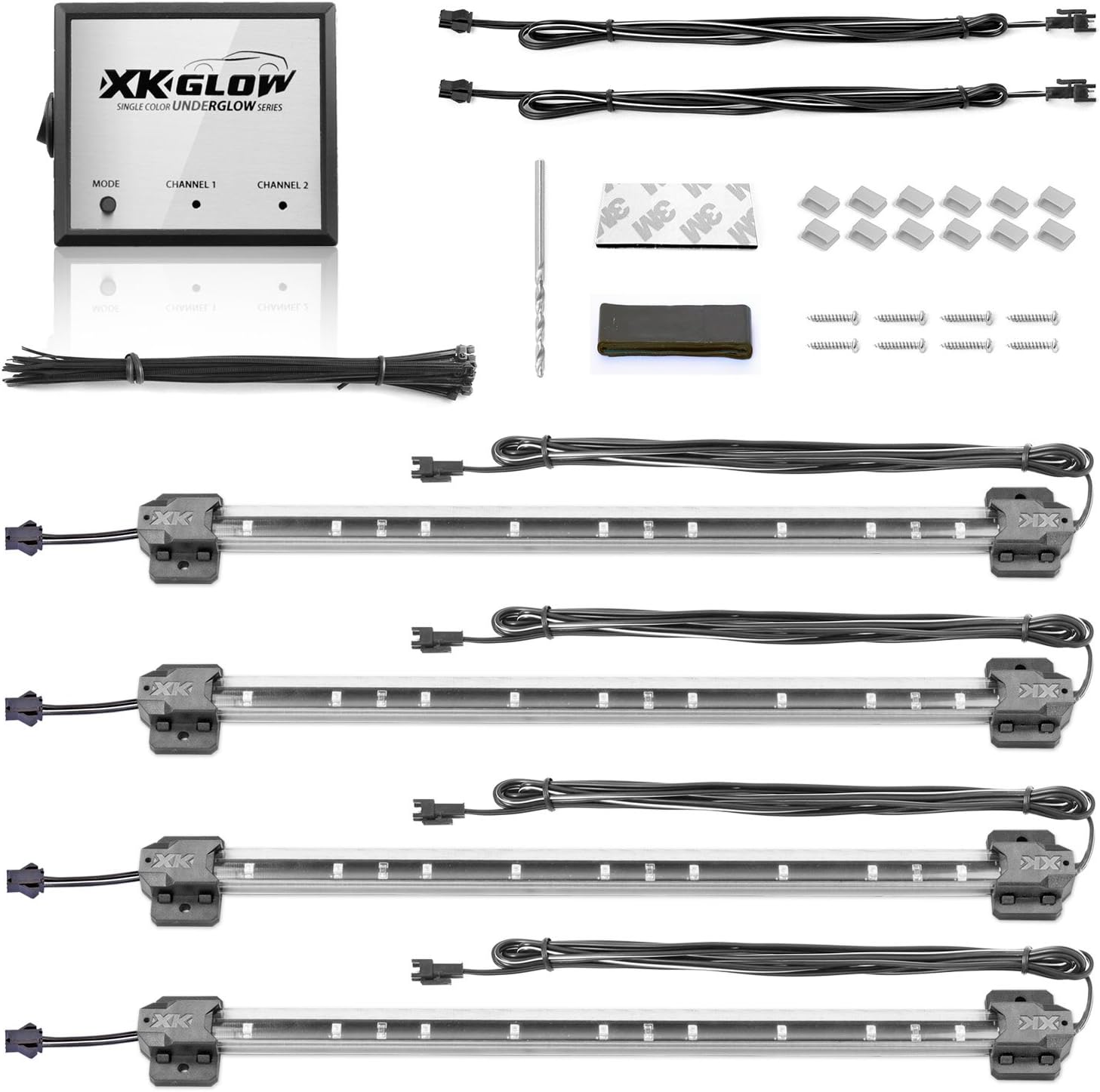 PINK 4pcs 36 LED Waterproof Three Mode Neon Accent light Kit for Car Interior Trunk Truck Bed Bush Fender