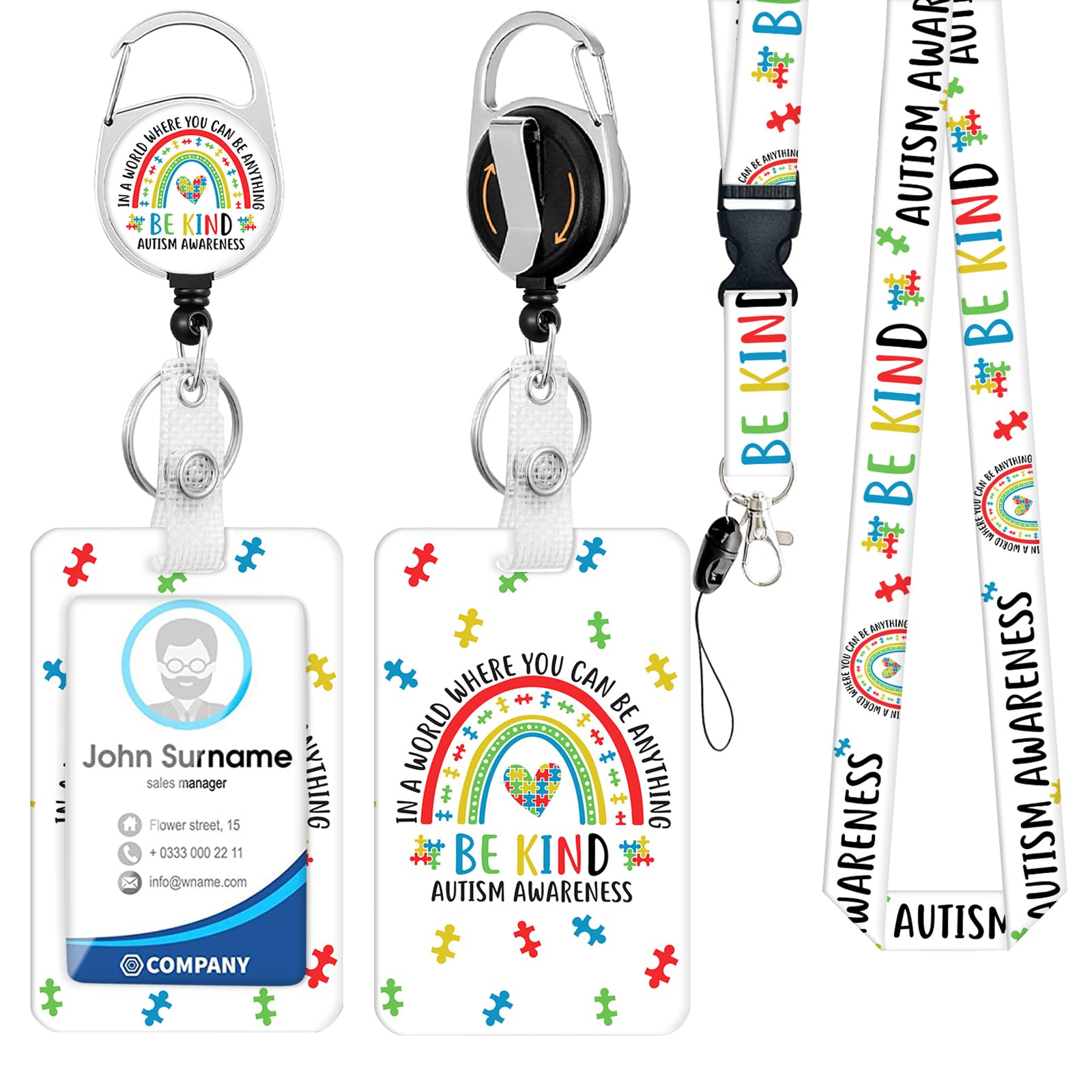 ID Badge Holder With Lanyard, Retractable Badge Bhutan