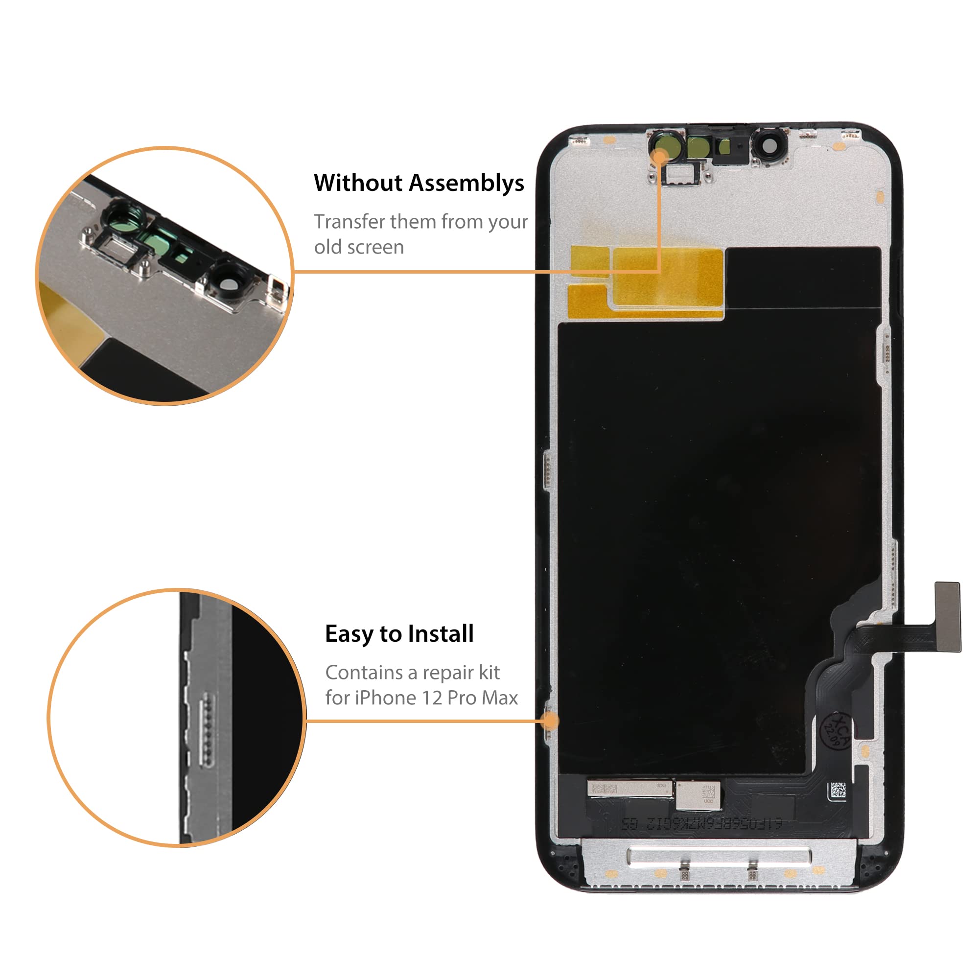 Amazon | bokman iPhone 13用 液晶ディスプレイ 交換用ディスプレイ