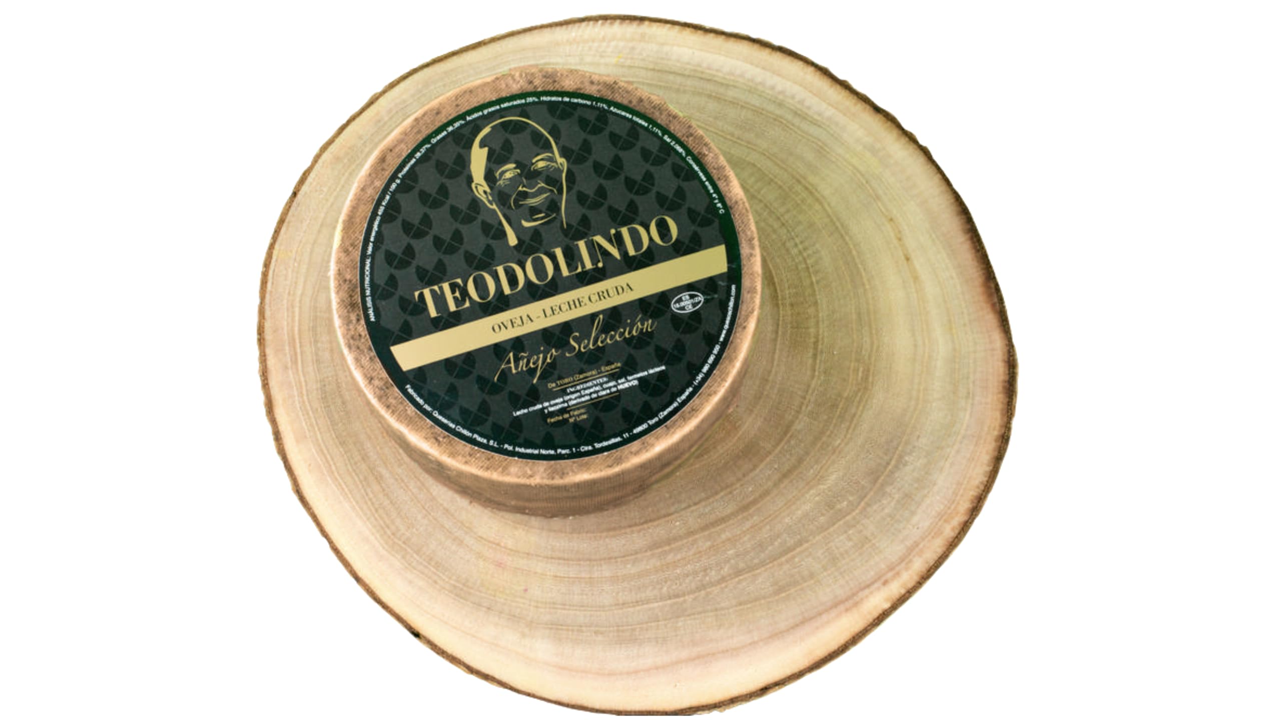 ½ Queso Oveja Teodolindo Añejo Selección 30+ Meses | Leche Cruda | Edición Limitada 900 días de maduración | 1.250 g aprox.