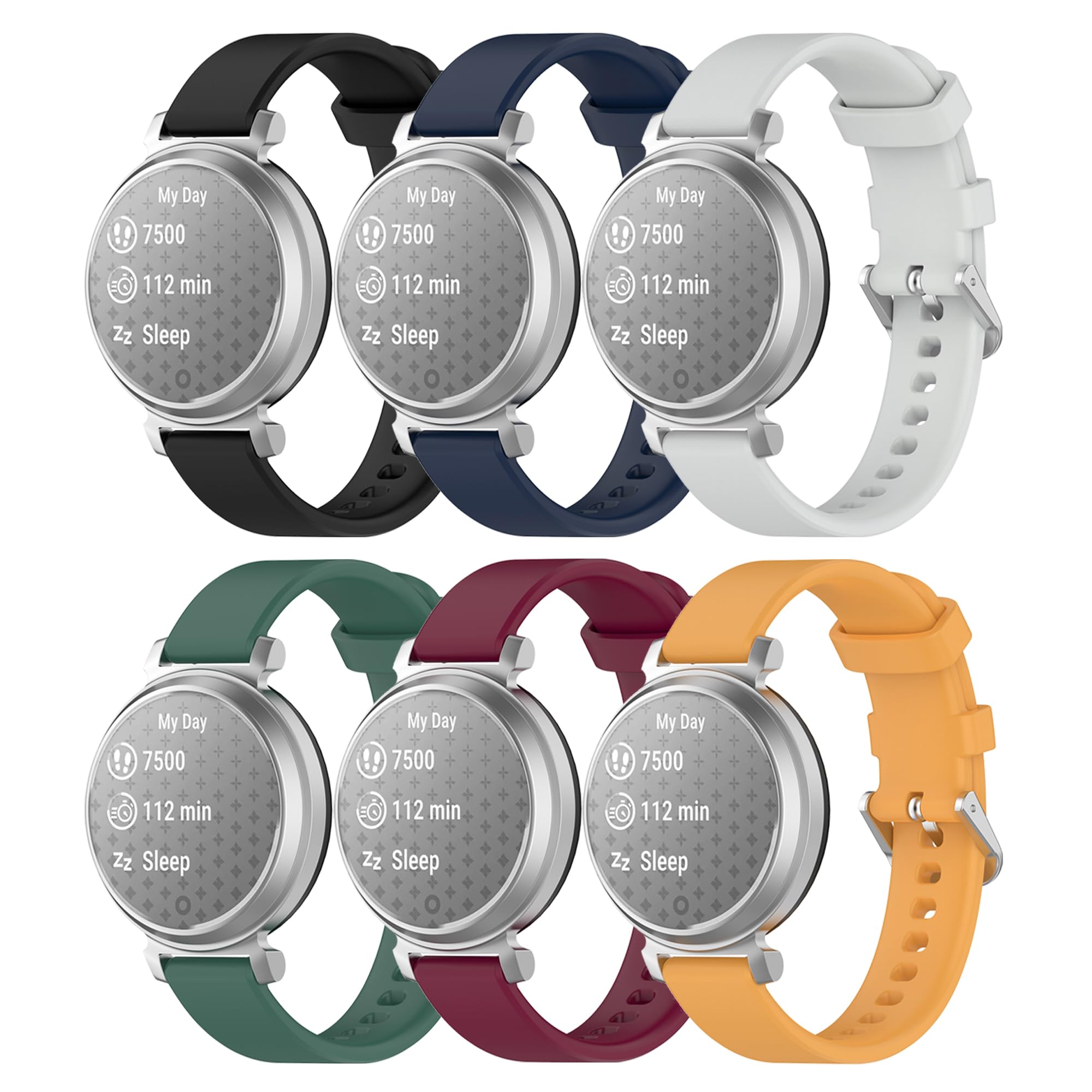 Bracelet de rechange en silicone souple pour Garmin Lily 2 Active (sans tracker)