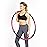 HEALTHYMODELLIFE Exercise Fitness Hoop for Adults - Easy to Spin, Premium Quality and Soft Padding Weighted Hoop - Detachable Hoops for Home & Gym Workouts - 3lbs