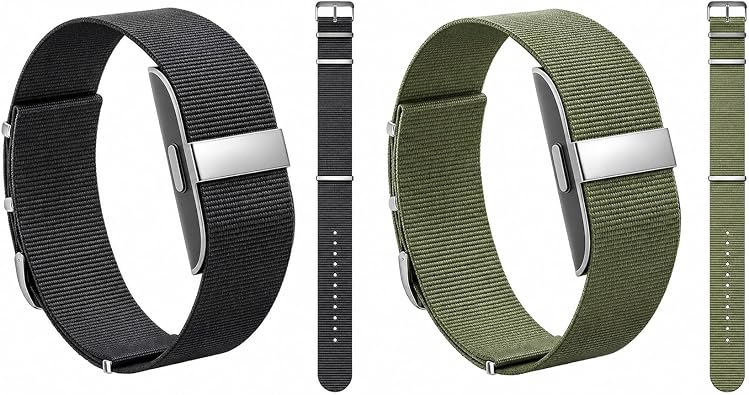 Stanchev Compatible with Hume Band Replacement Strap 20mm, Soft Nylon Loop Adjustable Strap for Hume Health Band, Breathable Sport Wristband for Men Women
