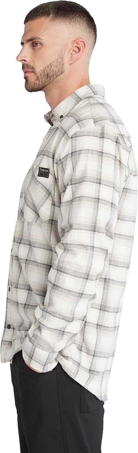 Timberland PRO Unisex-Adult Woodfort Long-Sleeve Lightweight Flannel Flex Shirt - Image 3