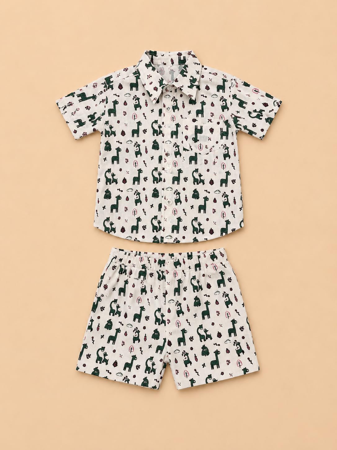 A.T.U.N. (ALL THINGS UBER NICE) Maglietta e pantaloncini stampati per ragazzi, 100% cotone, morbido, confortevole, traspirante, abbigliamento estivo per giocare tutti i giorni, set di abbigliamento da