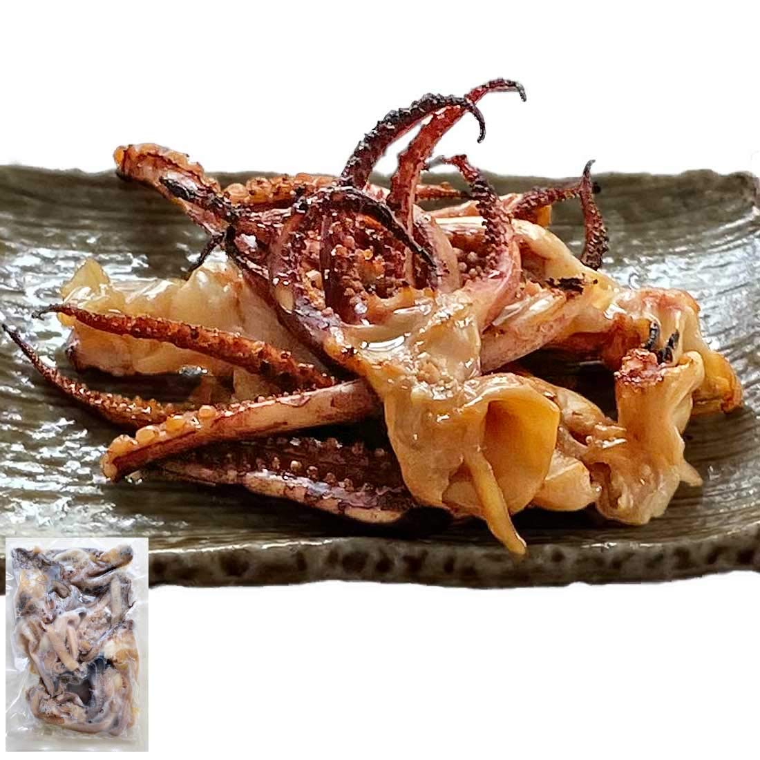 Amazon.co.jp: 新潟の漁師が作る いかのふっくら焼 (ゲソ) 醤油味 250g