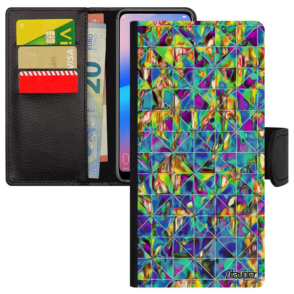 Coque pour S20 FE simili cuir à rabat design carreau - 2