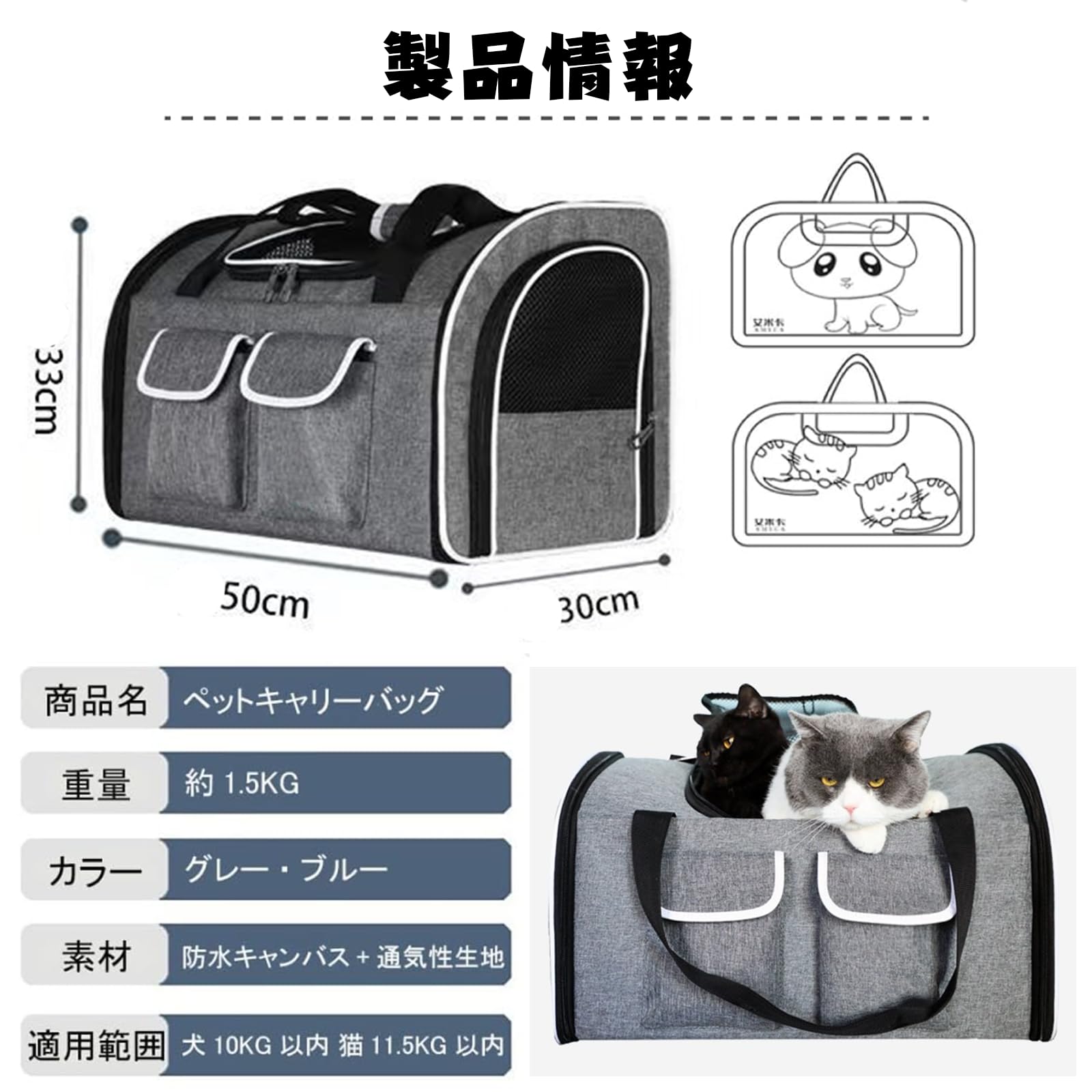 Amazon.co.jp: HASEVI ペットキャリー リュック【第二世代 中・大型猫