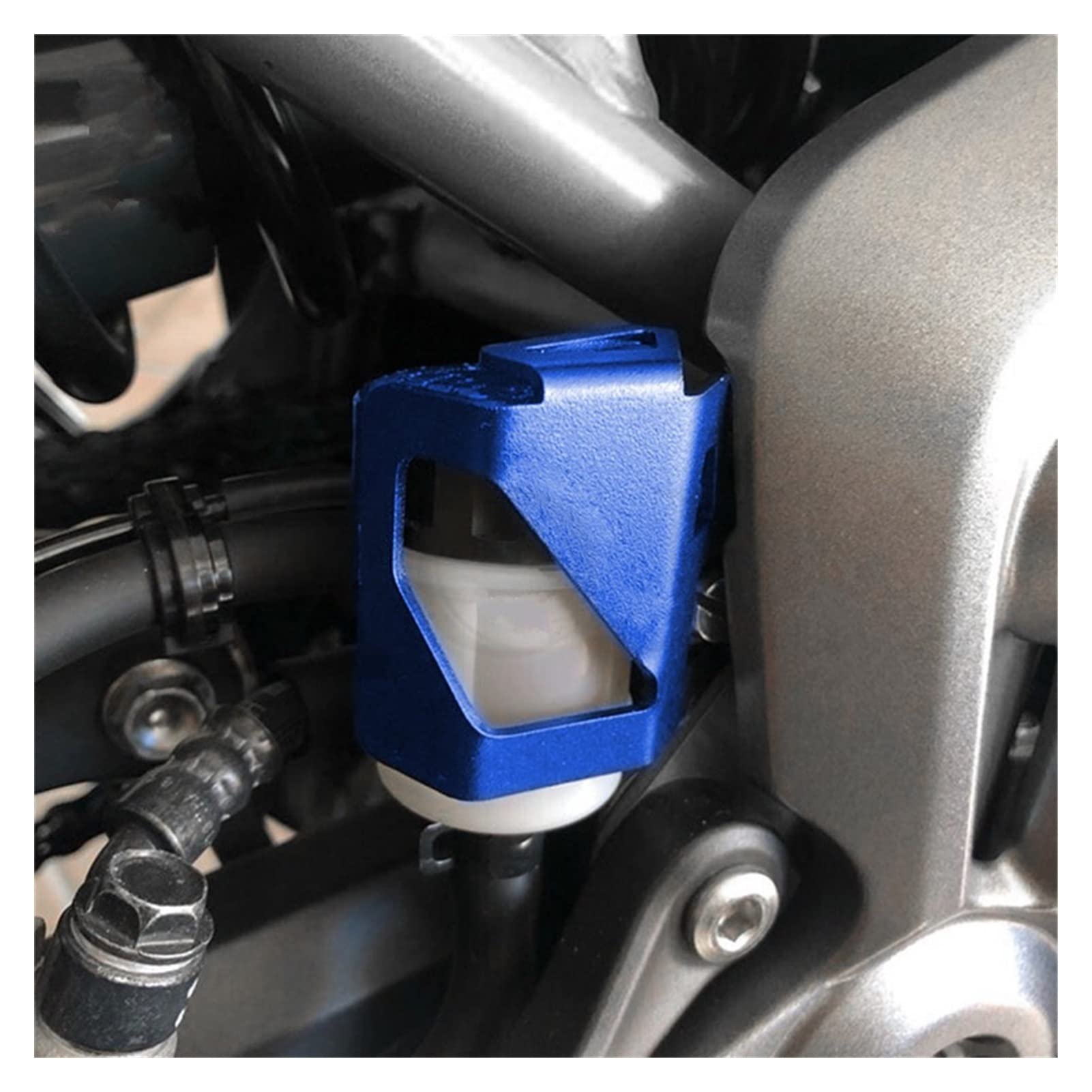 Serbatoio Liquido Freno Moto CNC Posteriore Serbatoio Liquido Freno Protezione della Copertura della Protezione per Yamaha YZF R1 YZFR1 YZF-R1M 1998-2021 2020 (Colore : Rosso)