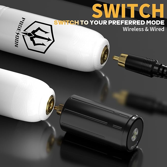 Kit Máquina Tatuar Rotativa POSEIDON con Agujas y Tintas miniatura 5