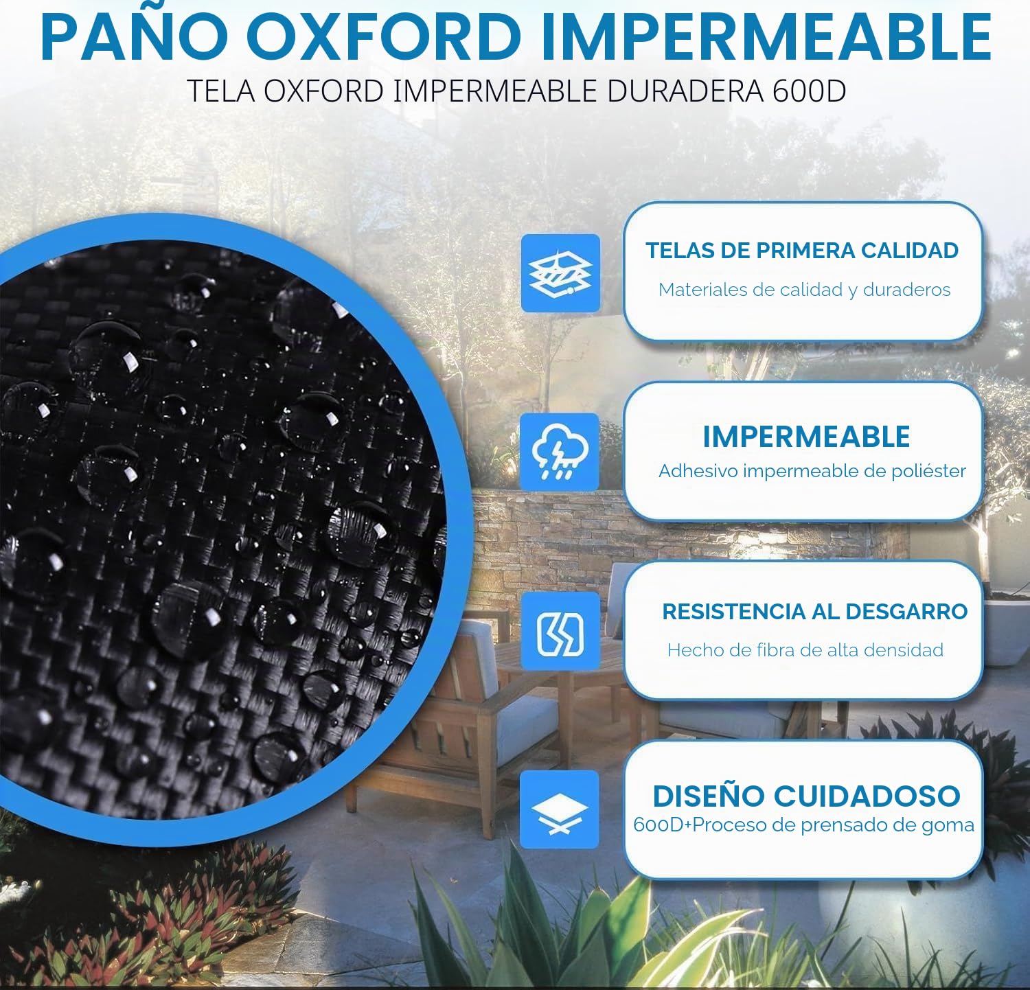 NEVERLAND Funda Mesa Ping Pong Exterior Oxford Impermeable 165x70x185 cm