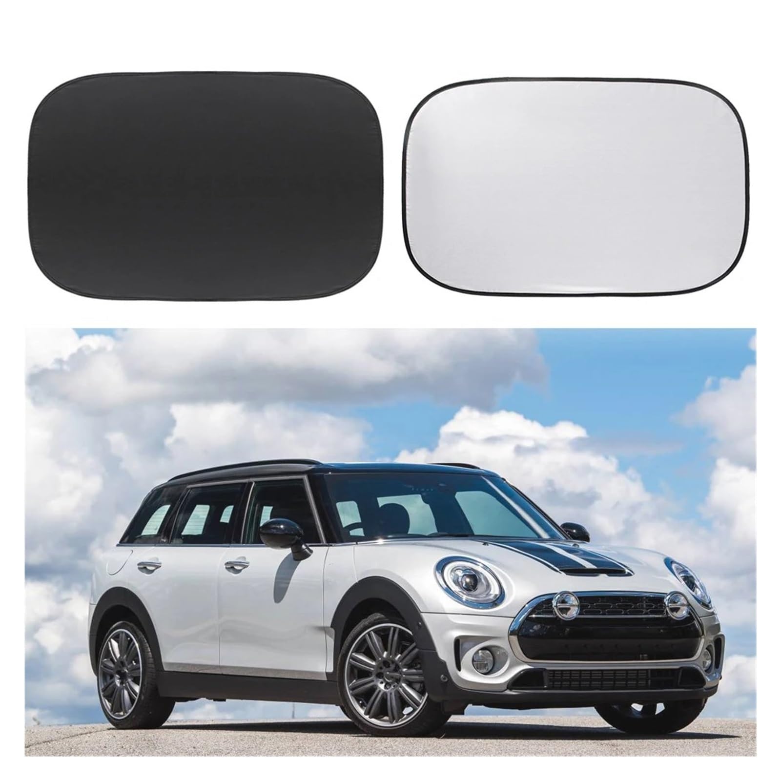 Auto Tendine Parasole Per Mini Per Cooper Per Clubman Per Countryman R55 R56 R60 R61 F56 Interni auto Tetto apribile Ombra Tetto Parasole Copertura 2 pezzi Tendine Parasole Auto
