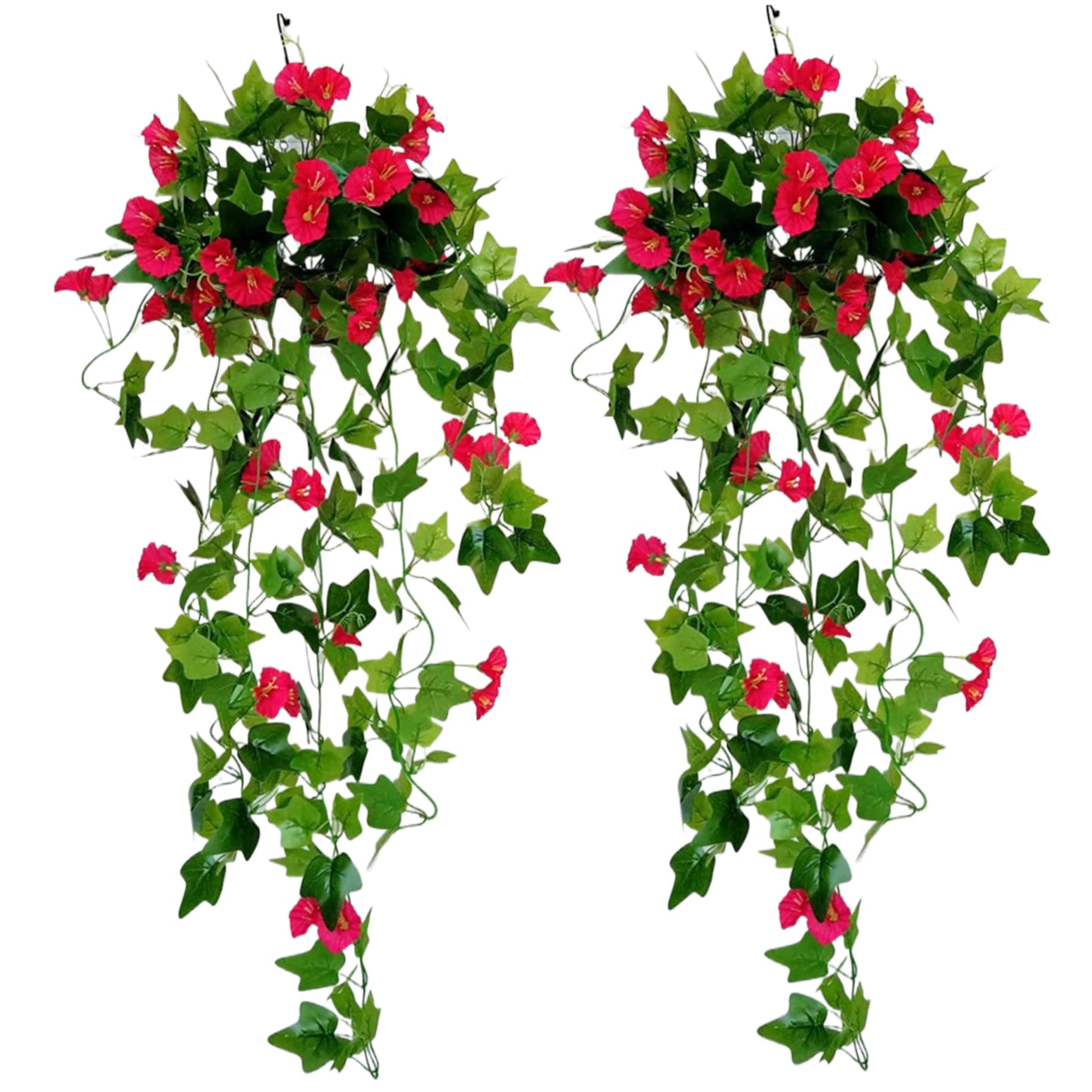 Fausses fleurs de vigne sans entretien pour habiller vos paniers suspendus