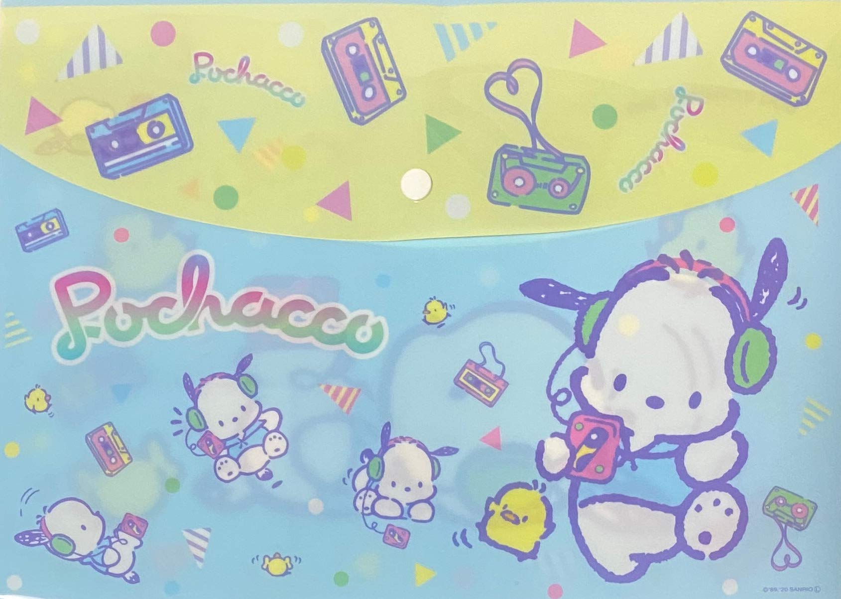 Sanrio Pochacco Plastic File Folder Case A4 Size 1 Pockets Stationery