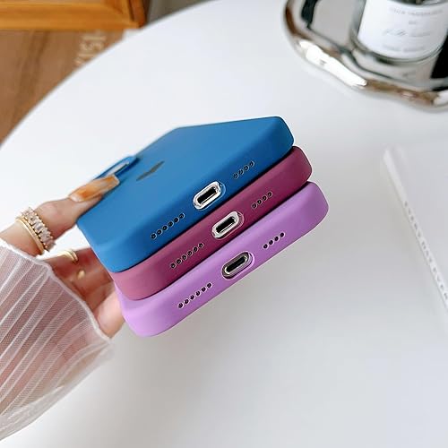 Miniatura 4 de Jmltech Funda de silicona para iPhone 14 Pro Max con forro de microfibra suave antiarañazos para iPhone 14 Pro Max, rosa (rojo vino)