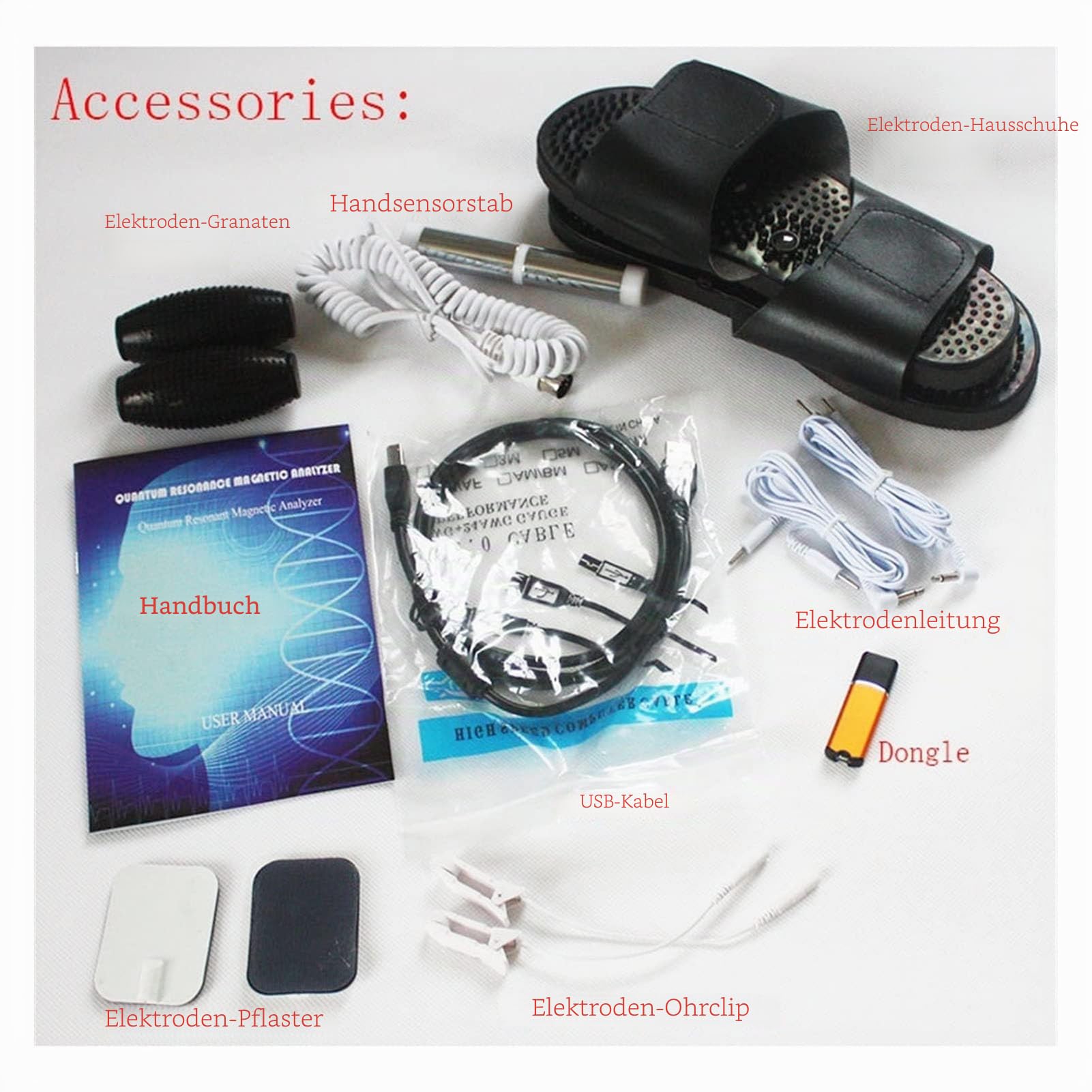 Quantum Resonanz Magnetisch Analysator Set, Hand-Touch-Körpergesundheitsanalysator, 3D-dynamische Mehrsprachige Ganzkörperunterstützungsfür Zuhause Und Büro