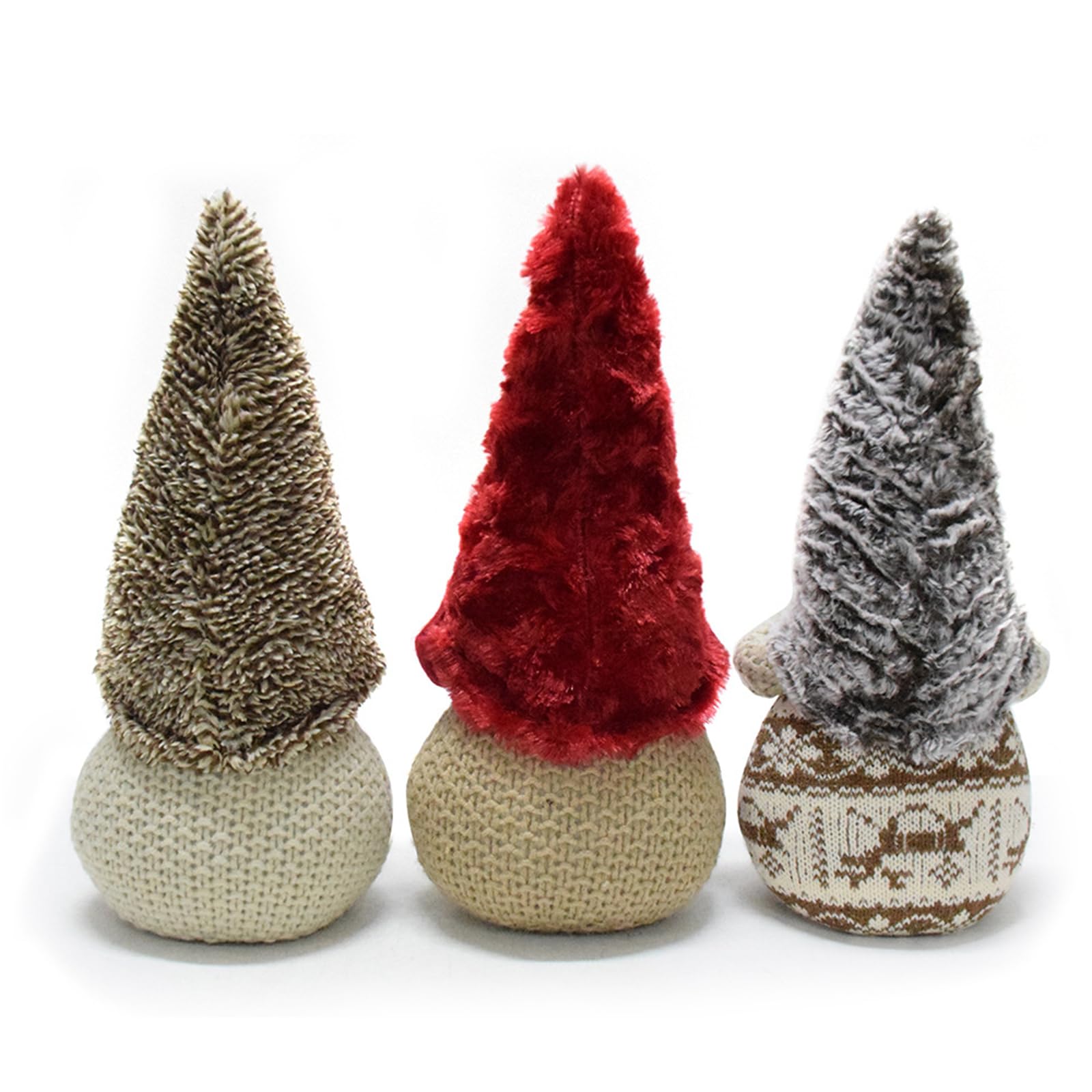 3 figuras de gnomos de Navidad para decoración del hogar, figuras de poliéster enanas hechas a mano para suministros de fiesta de oficina, figura enana