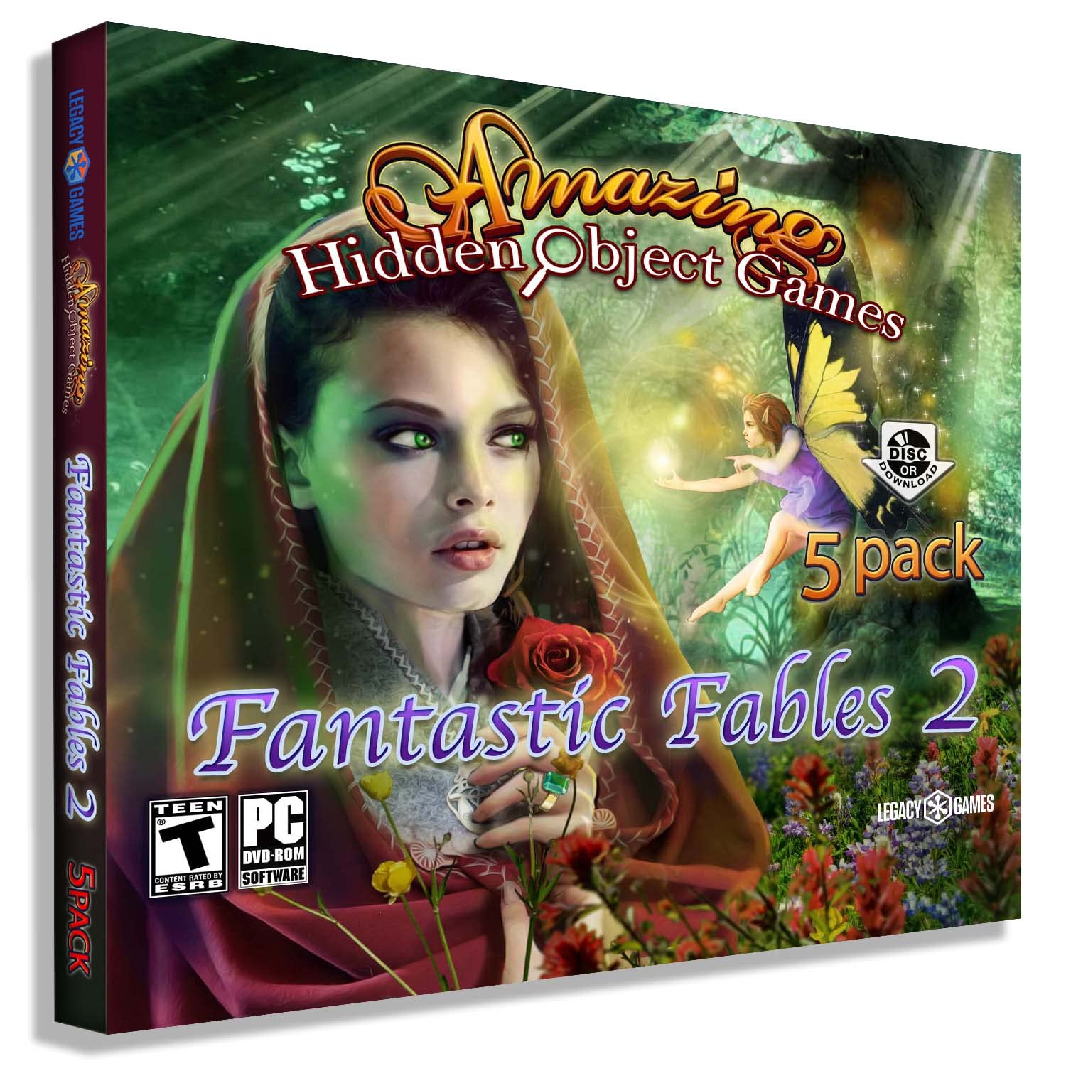Legacy Games Amazing Hidden Object Games for PC: Fantastic Fables Vol. 2 (5 Game Pack) - PC DVD with Digital Download Codes (Vol. 2) Thumbnail