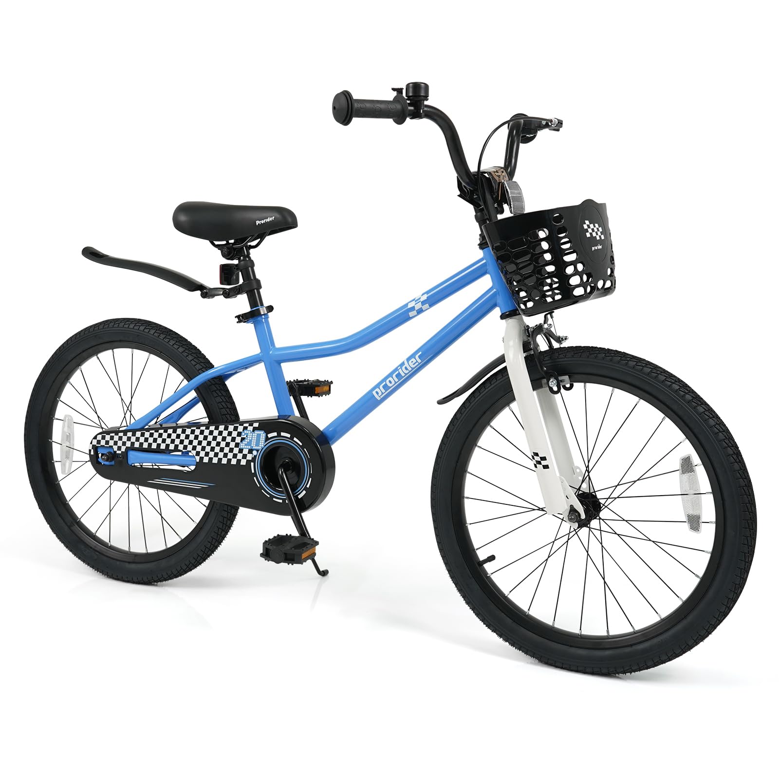 BABY JOY Kids Bike, 12 14 16 18 Inch Boys Girls Bike for 3-8 Years w/Training Wheels, 20 Inch Children Bicycle for 8+ Teens w/Kickstand, Handbrake, Coaster Brake &amp; Removable Basket, Sporty Bicycle