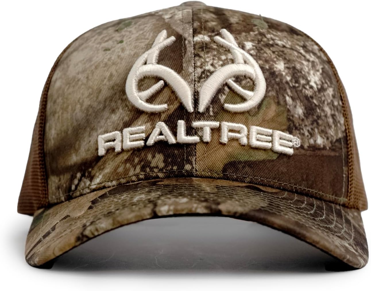 Realtree Men's Camo Hat with 3D Embroidered Antler Logo Hats - Premium 6 Panel Caps for Hunting, Fishing, Hiking and Outdoors