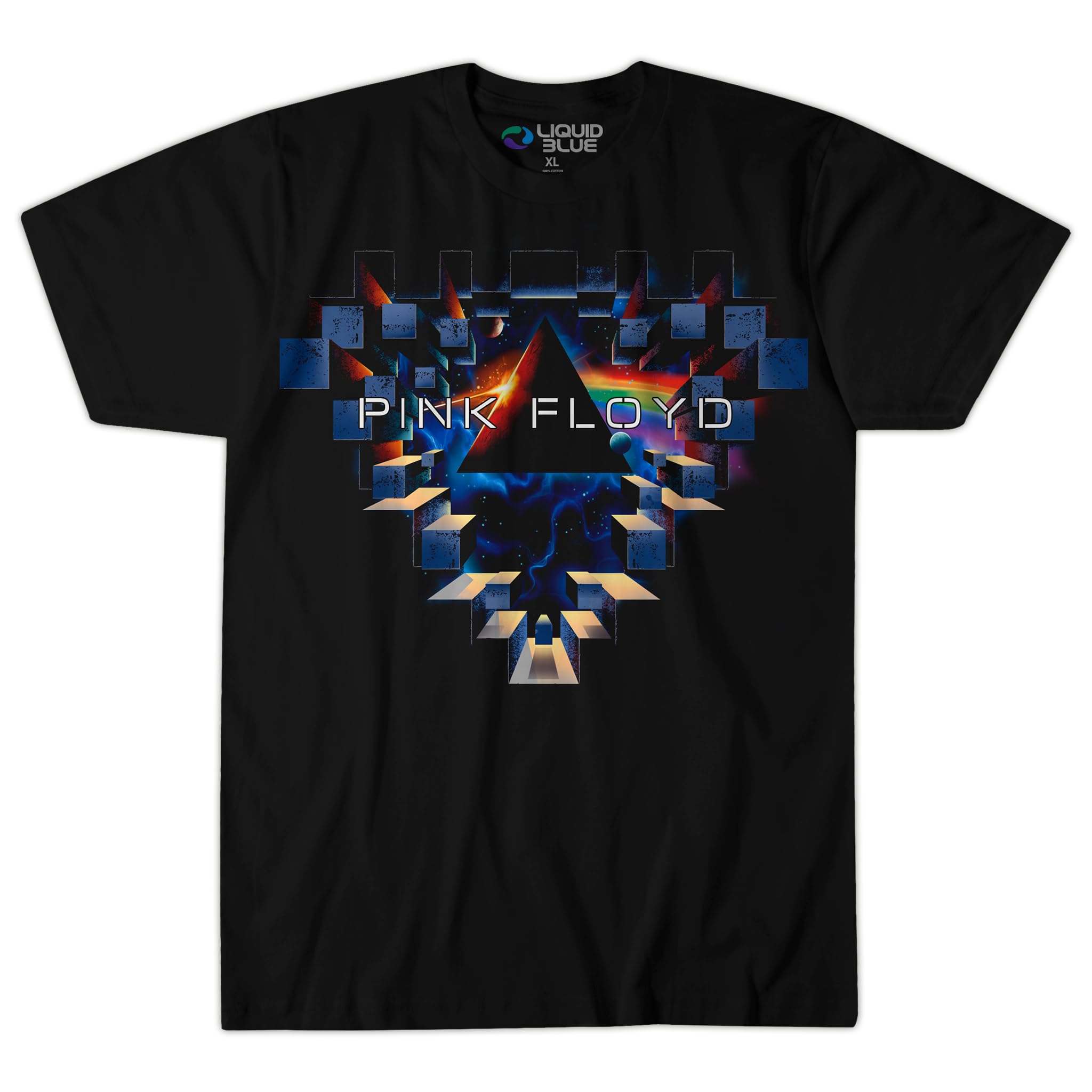Liquid Blue Pink Floyd Space Window Short Sleeve T-Shirt Camiseta Hombre (Pack de 1)