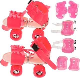 CLISPEED 1 Set roller skates double row skate shoe inline skate liner beginner skate shoe protective rollerskate protective gear ice skates roller skating suit nylon four wheels child
