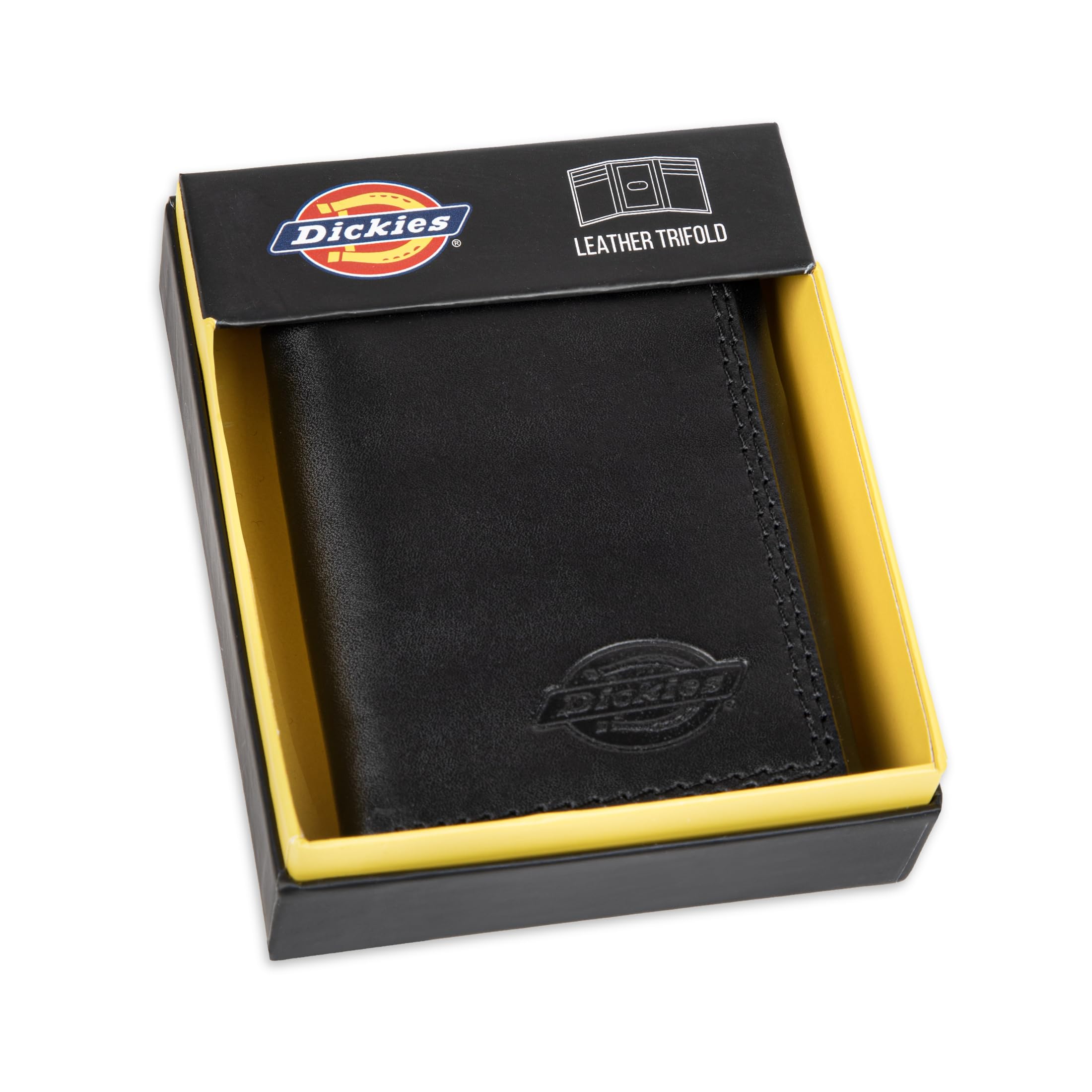 Dickies Monedero de Triple Cadena para Hombre, Color Negro, Talla única, Triple Pliegue