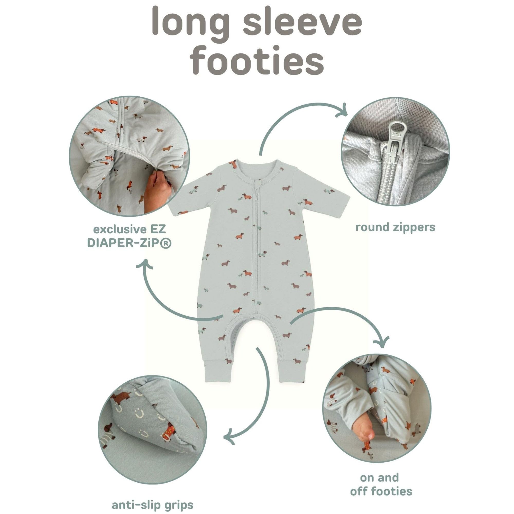 Photo 1 of GUNAMUNA Long-Sleeve Footie Sleep Sack 1.0 TOG