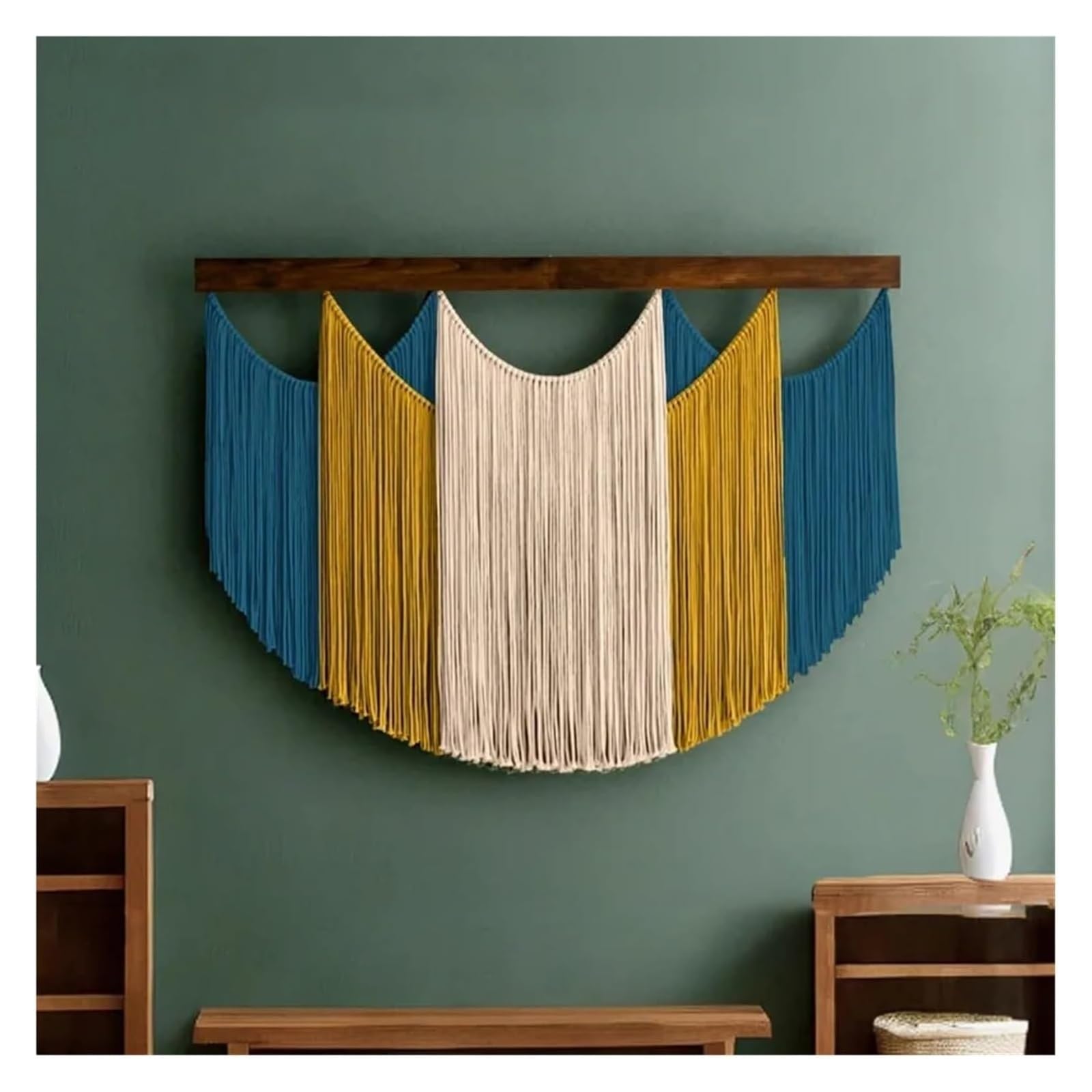 Tapiz de macramé Tejido a Mano algodón