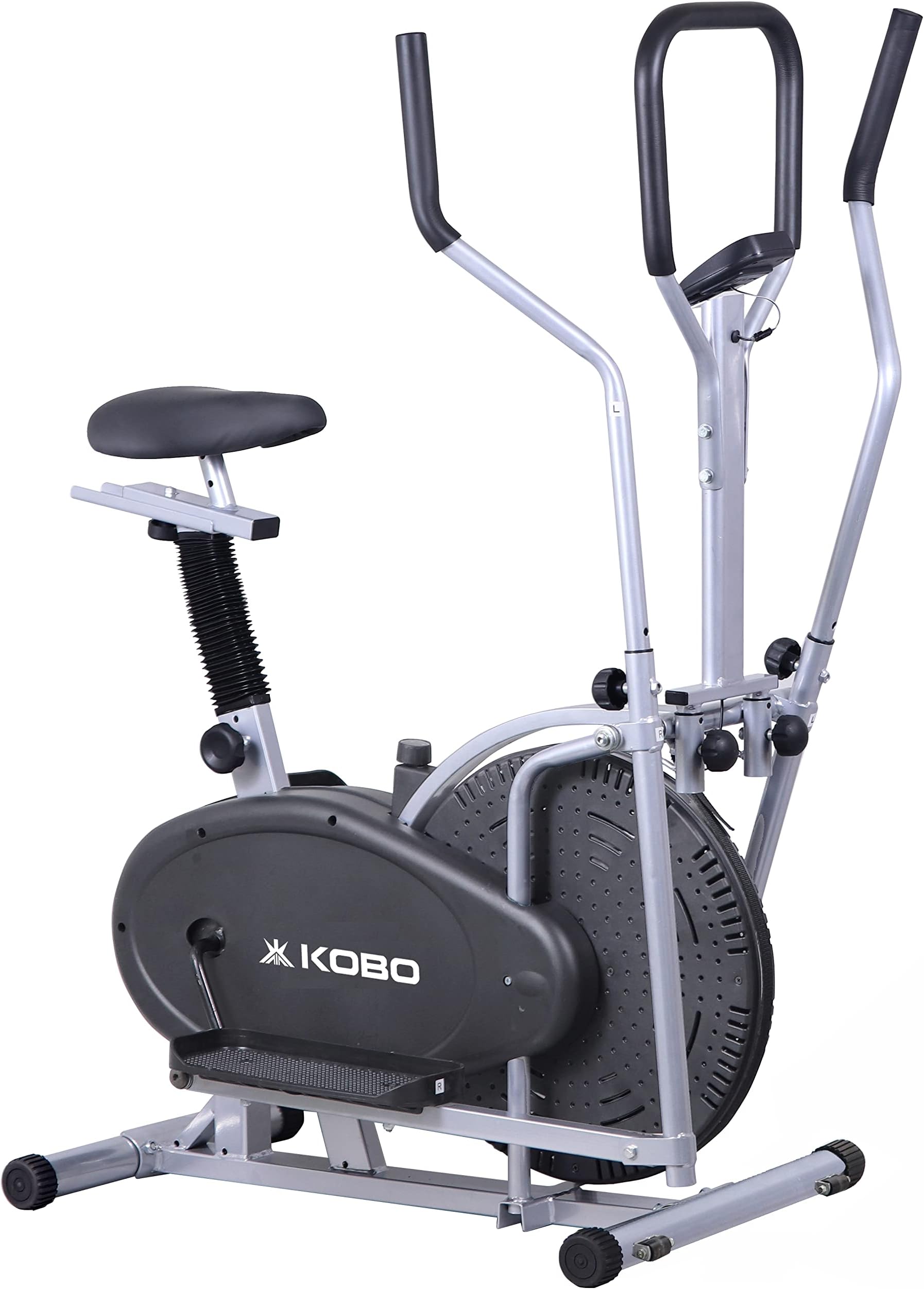 Multi Function 2 in 1 Exercise Bike Elliptical Trainer with Cycling, Cross Trainer