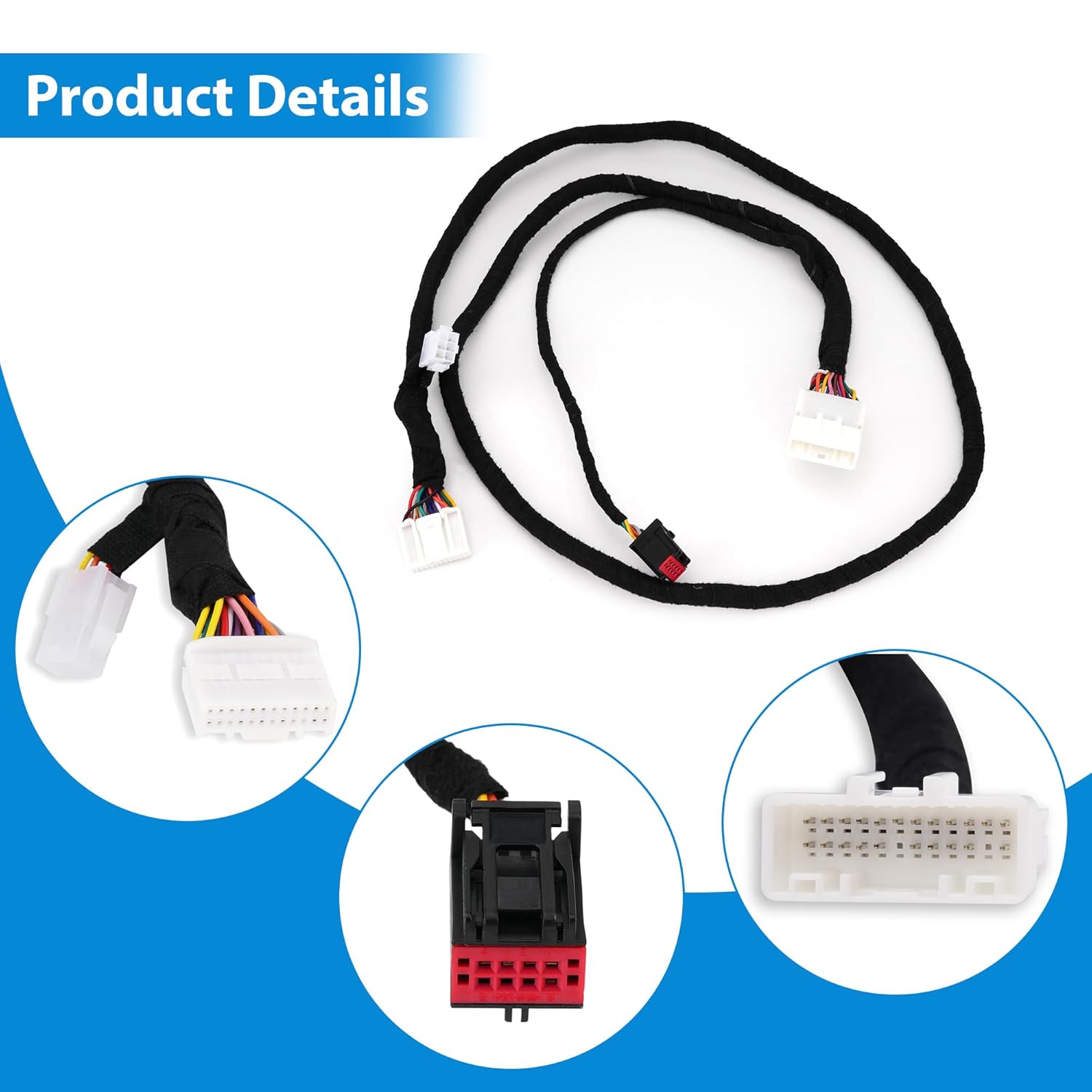 HVAC 7 Speed 5.0" RA1 RA2 to 8.4" Touch Screen Display RA3 RA4 Navigation 4C Radio Uconnect Upgrade Conversion Wiring Harness for Ram Truck 4th Gen 1500 2500 3500 2013-2023