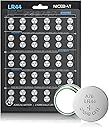 LR44 Batteries 60 Pack, AG13 L1154F 357 303 SR44 A76 Premium Alkaline 1.5V Button Coin Cell Battery