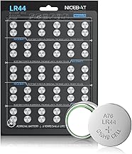 LR44 Batteries 60 Pack, AG13 L1154F 357 303 SR44 A76 Premium Alkaline 1.5V Button Coin Cell Battery