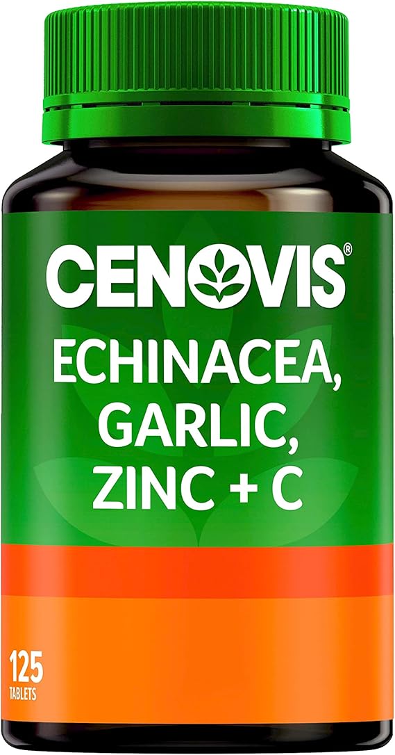 Cenovis Echinacea, Garlic, Zinc + C Reduces Duration and Severity of