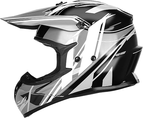 DOT - Casco de motocross todoterreno para adultos, hombres y mujeres, casco de motocicleta de cara completa, casco de motocicleta de cara completa,