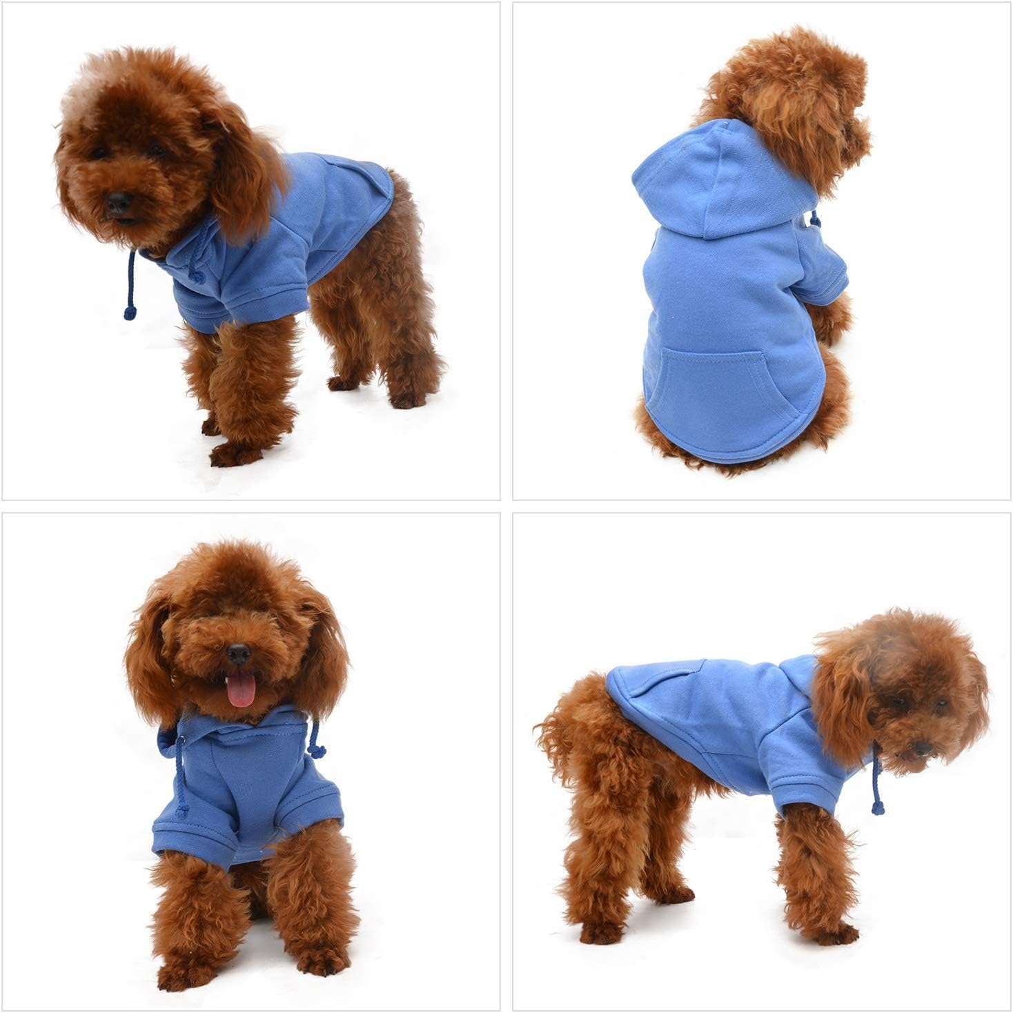Lovelonglong Pet Clothing Dachshund Dog Clothes Coat Hoodies Winter Autumn Sweatshirt for Dachshund Dogs 10 Colors 100% Cotton 2018 New (D-M - Image 4
