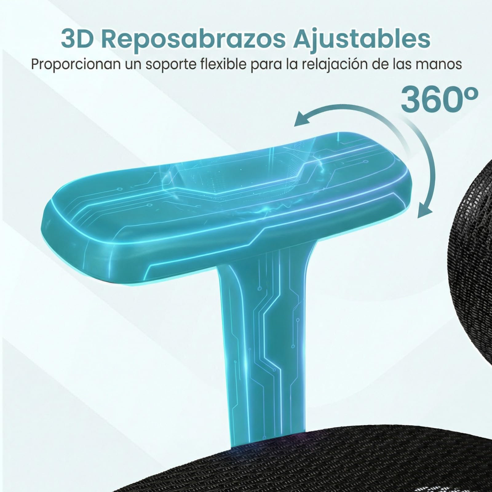 COSTWAY Silla Ergonomica Escritorio con Reposapiés, Silla de Oficina, Reposabrazos 3D, Soporte Lumbar Dinámico, Reposacabezas Ajustable, Cadeira Escritorio de Malla, Altura Ajustable