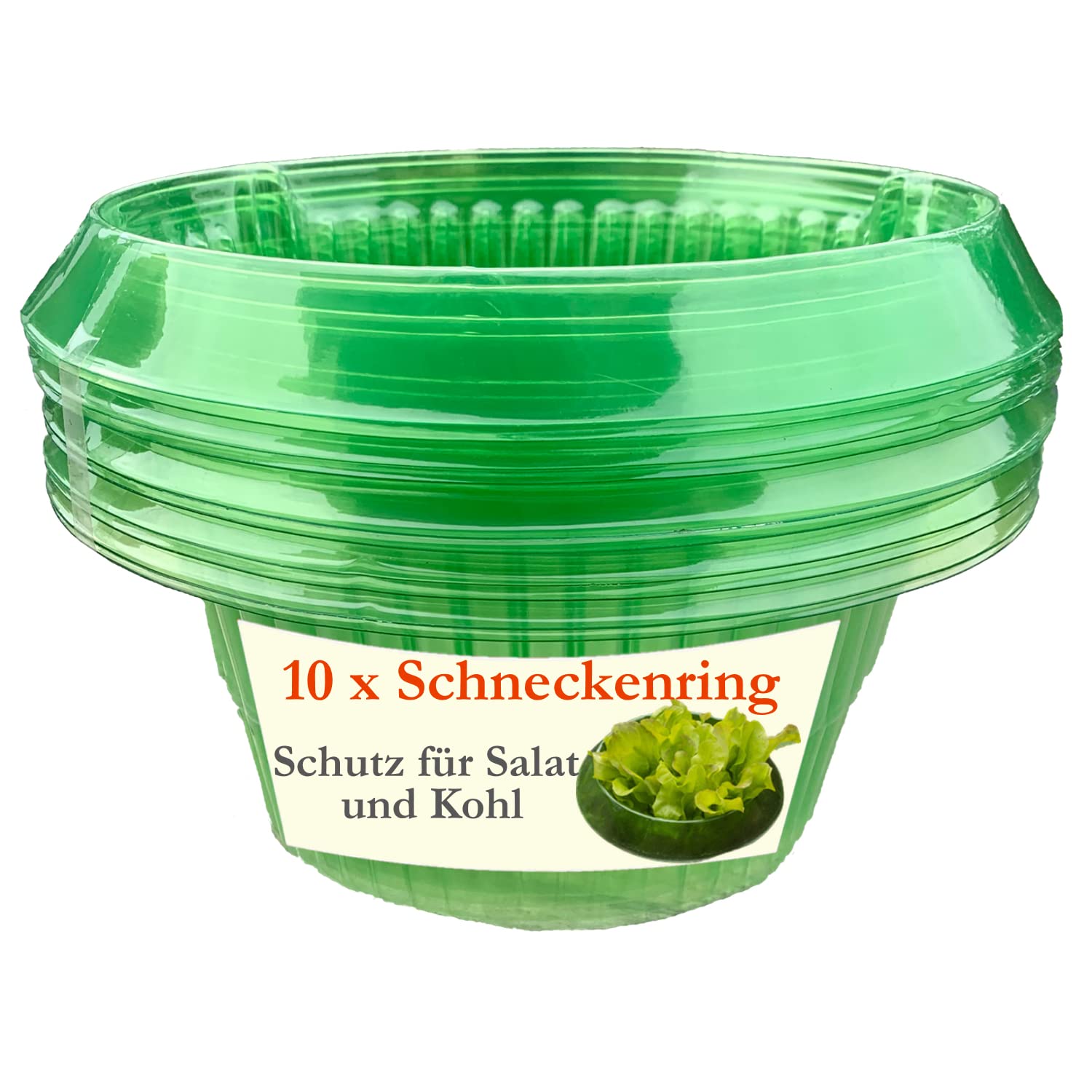 Slakkenbeschermingsring, slakkenkraag voor slaplanten en kool, bescherming tegen slakken, zonder chemicaliën, slakkenbeschermingsringen beschermt planten, afweer van slakken, om beter te worden (6 stuks
