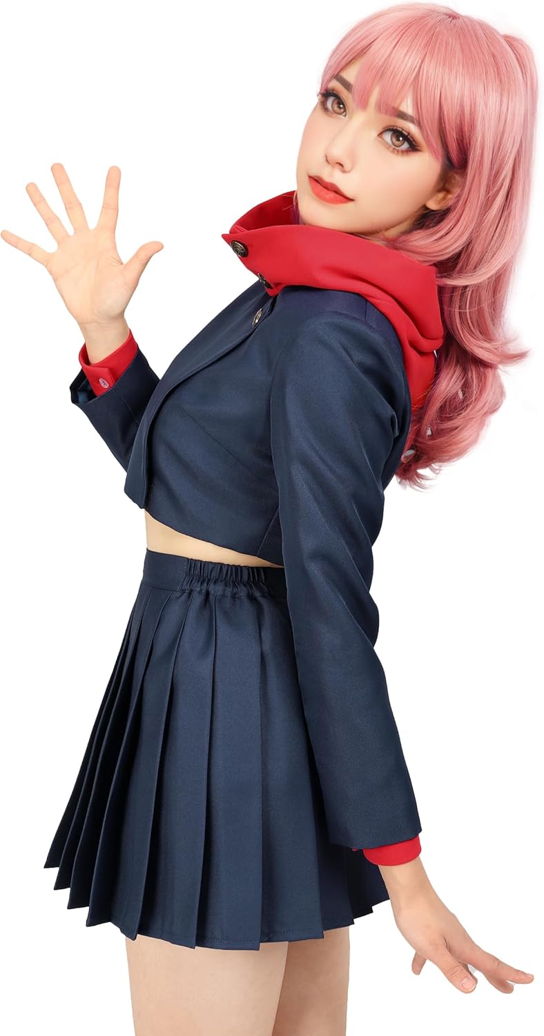 C-ZOFEK US Size Female Anime Cosplay Costume Women Hoodie Pleated Skirt Halloween Uniform