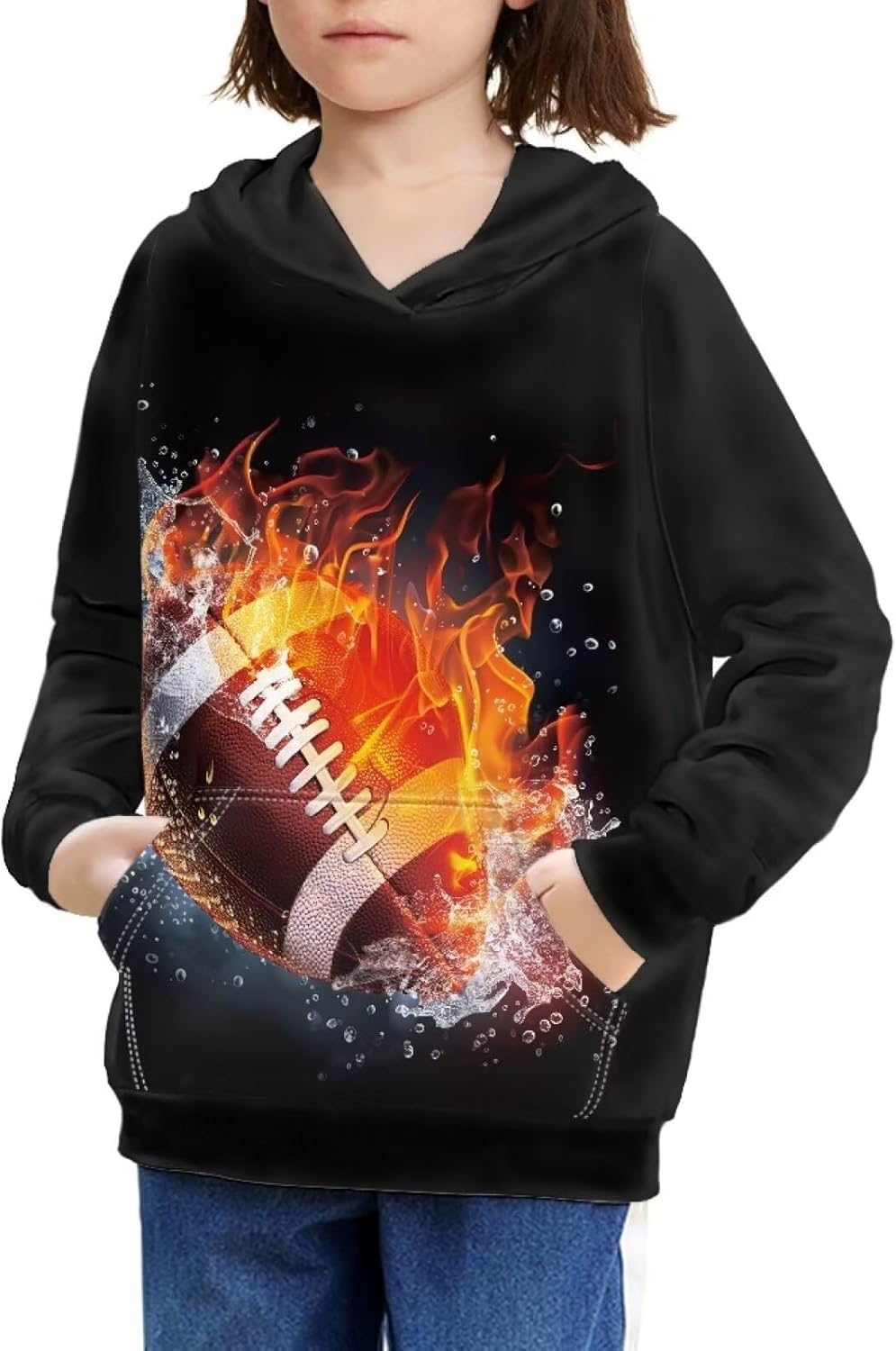 Dolyues Cute Sloth Hoodies for Boys Kids Girls Novelty Graphic Hooded Pullover Long Sleeve Sweatshirts Print