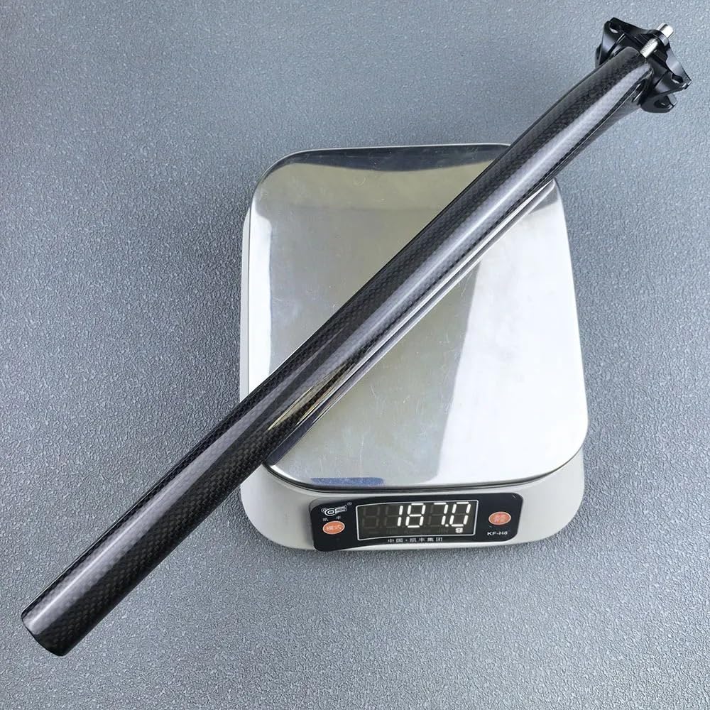Sztyca podsiodłowa Pasuje do sztyca rowerowa z włókna węglowego 25.4/27.2/30.9/31.6mm przesunięcie 20mm słupek szosowy roweru szosowego MTB E-Bike rower podsiodłowa