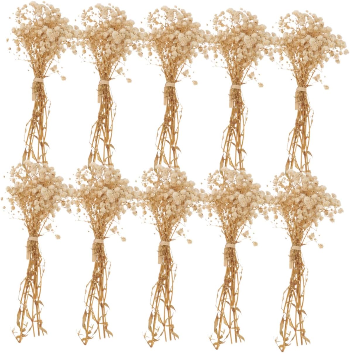 ABOOFAN 3pcs Bundles Dried Babysbreath Flower Bouquets Realistic Fake Gypsophila for Home Decor Wedding Table Centerpieces Versatile Floral Arrangements Present Choice