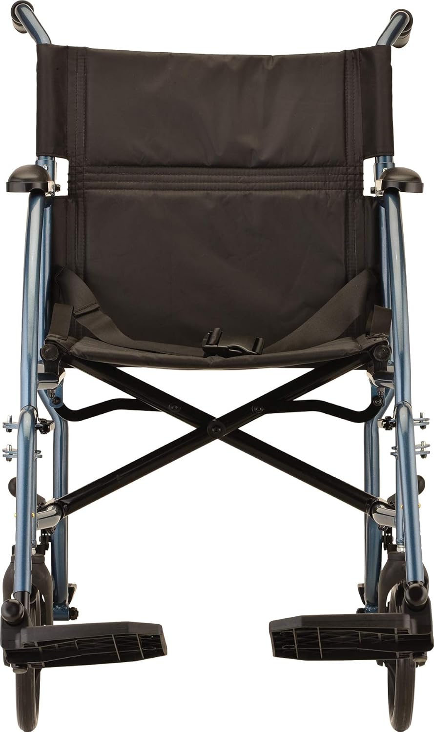 NOVA Medical Products Ultra Lightweight Transport Chair, Blue : Health & Household