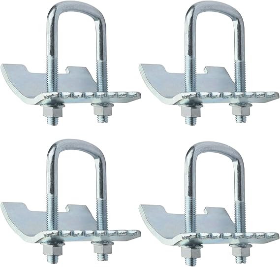 4 Pack UBolt Beam Clamp, Fits for 13/16" and 15/8" Strut