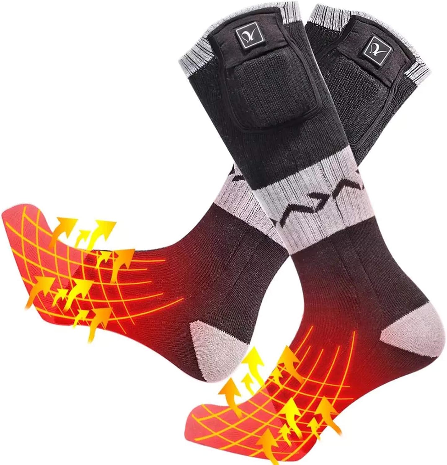 Heated Socks for Men Women Rechargeable Reusable Foot Warmers