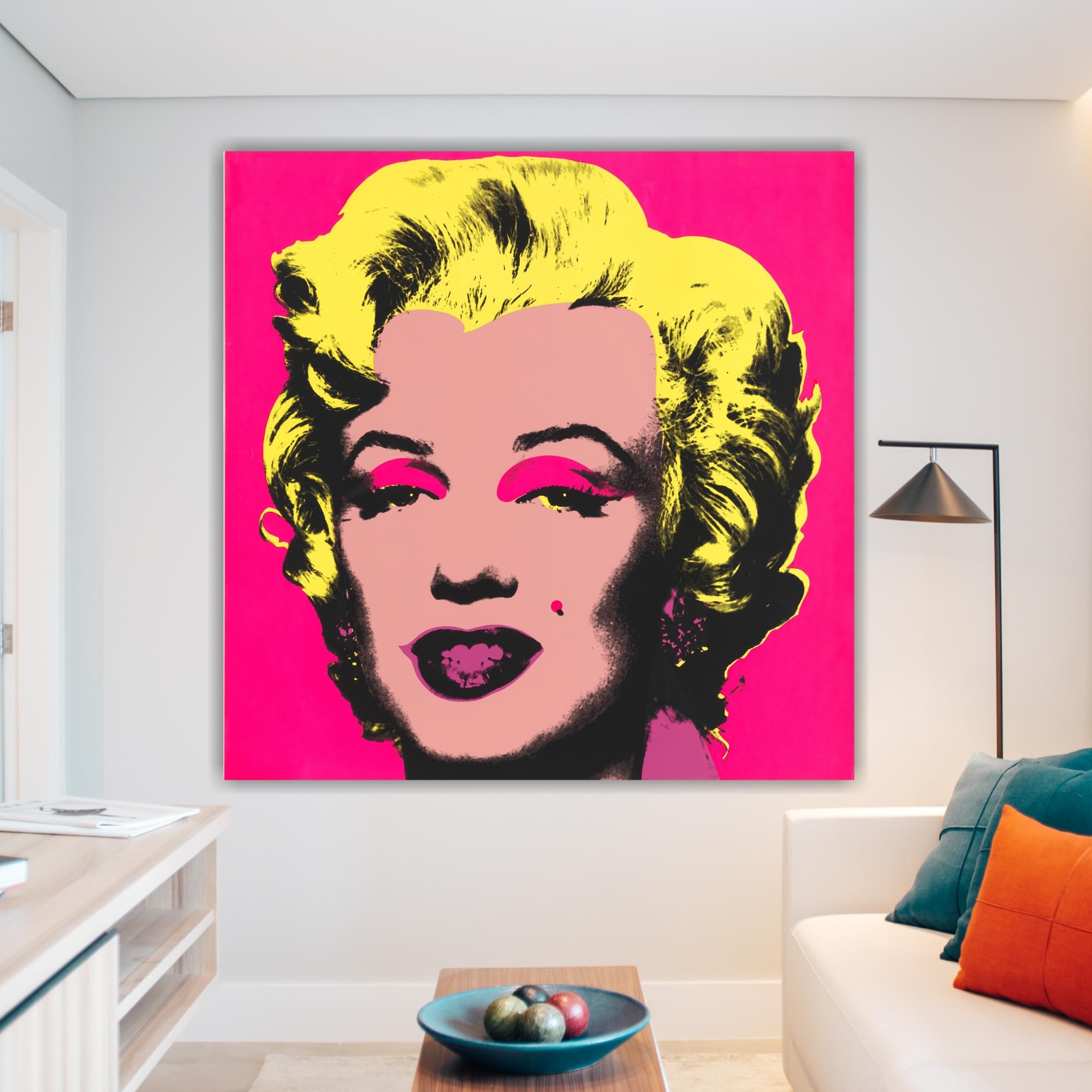 Artis Laboratory Poster Andy Warhol Riproduzione Marilyn 100x100cm - Stampa su Tela Artistica SENZA CORNICE, Quadri Moderni Soggiorno, Arredo Casa Ufficio, Eco-Friendly, Made in Italy